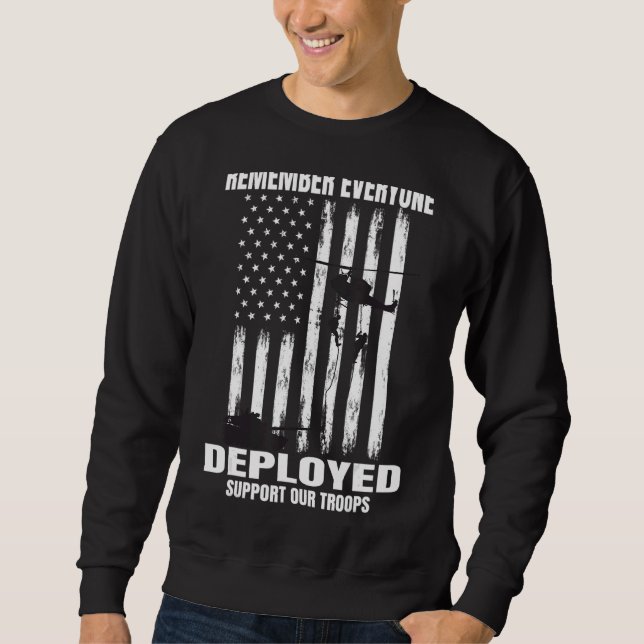 Red Friday Military Remember Everyone Deployed Sup Sweatshirt (Front)