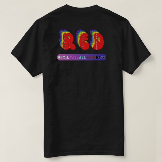 RED Friday Pride – Honour Our Deployed T-Shirt (Design Back)