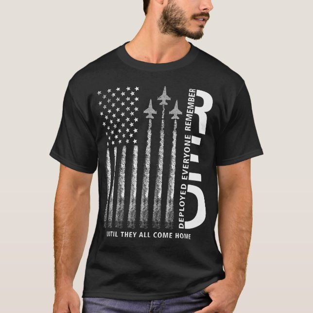 Red Friday Remember Everyone Deployed Military Ame T-Shirt (Front)