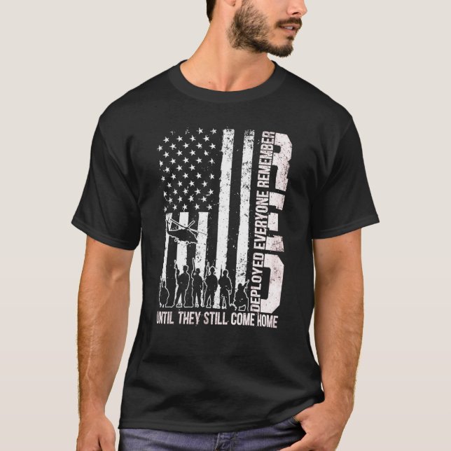 Red Friday Remember Everyone Deployed Patriotic Us T-Shirt (Front)