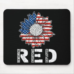 RED Friday Remember Everyone Deployed RED Mouse Pad