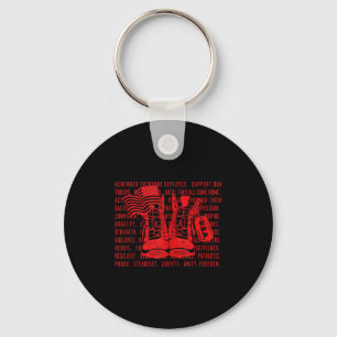 Red friday remember everyone deployed support men key ring