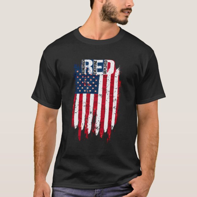 Red Friday Remember Everyone Deployed T-Shirt (Front)