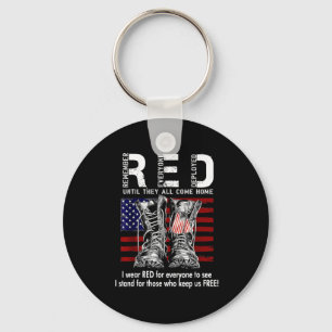 Red Friday Suprt Our Troops Until They All Come Ho Key Ring