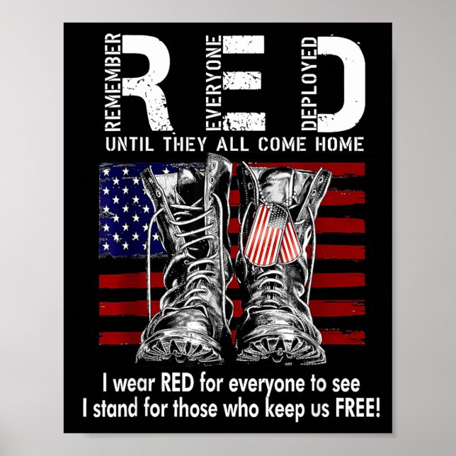 Red Friday Suprt Our Troops Until They All Come Ho Poster (Front)