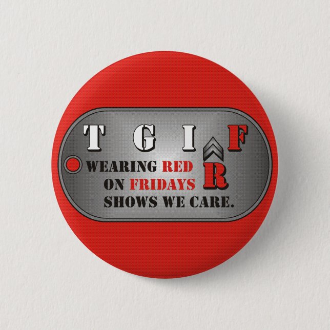 Red Fridays Button (Front)