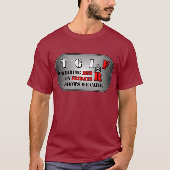 Red Fridays Mens T Shirt (Front)