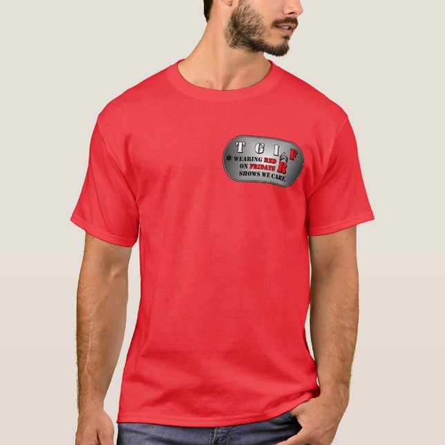 Red Fridays Mens T-Shirt (Front)