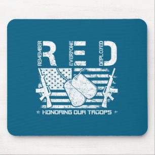 Red fridays remember everyone deployed honoring ou mouse pad