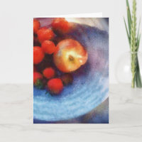 Red Fruit in White Bowl
