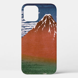 Red Fuji, Aka Fujiyama Volcano Katsushika Hokusai iPhone 12 Case