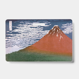 Red Fuji, Aka Fujiyama Volcano Katsushika Hokusai ID Badge