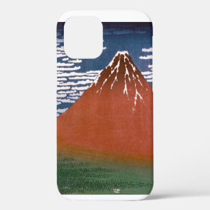 Red Fuji, Aka Fujiyama Volcano Katsushika Hokusai iPhone 12 Case