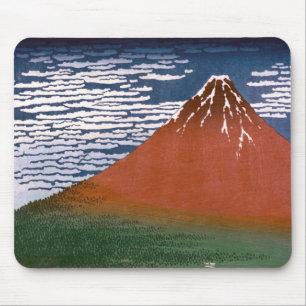 Red Fuji, Aka Fujiyama Volcano Katsushika Hokusai Mouse Pad
