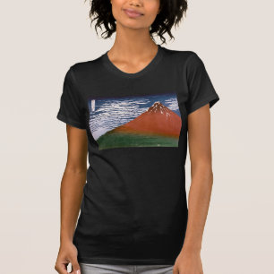 Red Fuji, Aka Fujiyama Volcano Katsushika Hokusai T-Shirt