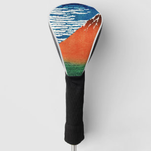 Red Fuji drawing Kanagawa Hokusai Golf Head Cover