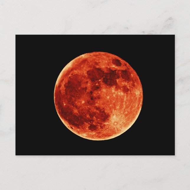 Red Full Moon postcard (Front)