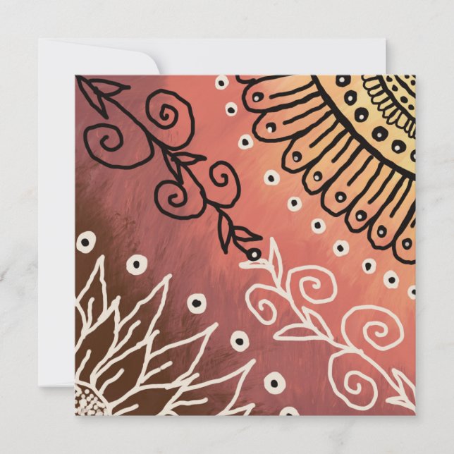 Red Funny Art Pattern (Front)