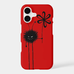 Red Funny Gothic Evil Flower Bug