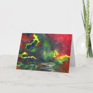 Red Fusion 2 Greeting Card