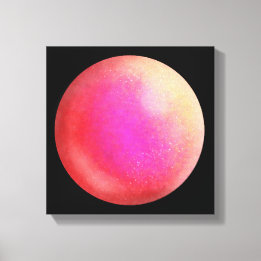 Red Galaxy Orb – Scarlett and Violet Canvas Print