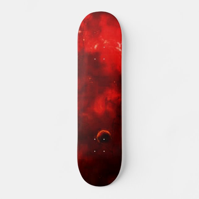 red galaxy skateboard (Front)