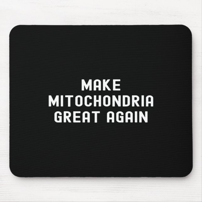 Red Garbage For Trump Make Mitochondria Great Agai Mouse Pad (Front)