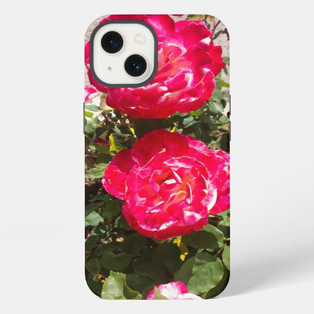 Red Garden Roses iPhone Case (Back)