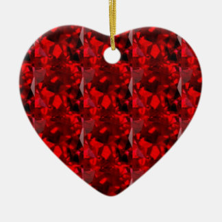 red gem stone ceramic tree decoration