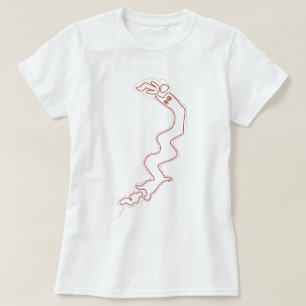 Red Geoglyphs Nazca Lines Ancient Aliens Dragon T-Shirt