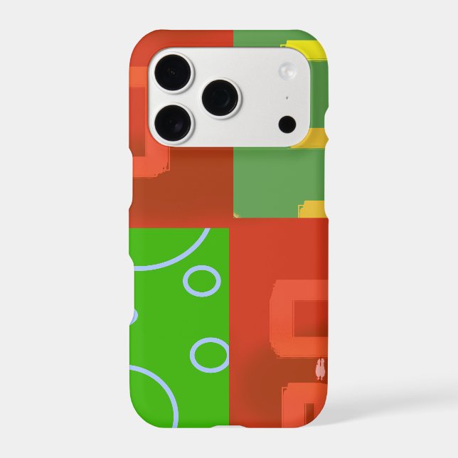 Red Geometric Green Loops (Back)