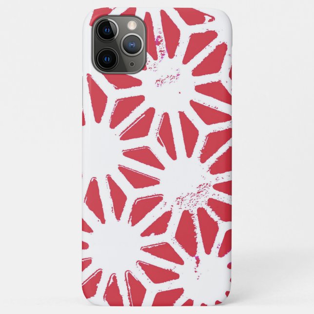 Red geometric pattern Case-Mate iPhone case (Back)