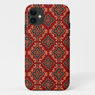 Red Geometric Pattern / Indian Print  Case-Mate iPhone Case