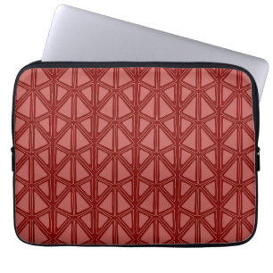 Red Geometric pattern Laptop Sleeve