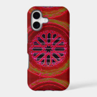 red geometric phonecase