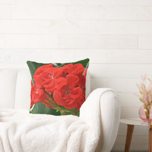 Red Geranium Cushion