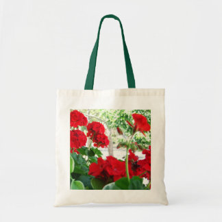 Red Geraniums Tote A Great Garden Gift Bag