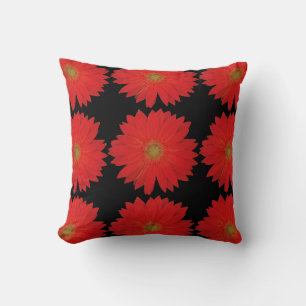 Red Gerbera Cushion