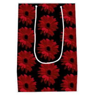 Red Gerbera Daisies Medium Gift Bag