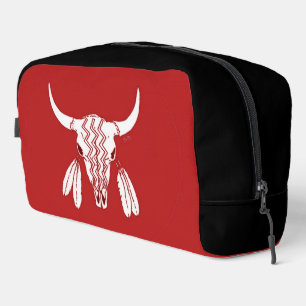 Red Ghost Dance Buffalo red black dopp kit