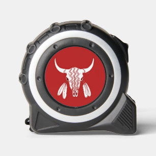 Red Ghost Dance Buffalo tape measure 1