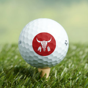 Red Ghost Dance Buffalo Taylor Made TP5 golf balls