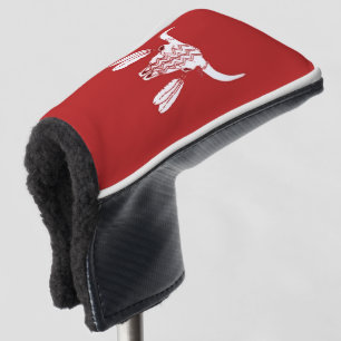 Red Ghost Dance golf putter cover