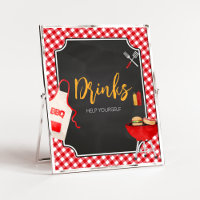 Red Gingham BBQ Baby Shower Drinks
