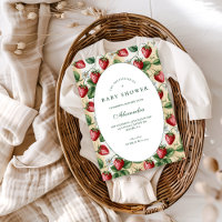 Red Gingham Berry Baby Shower