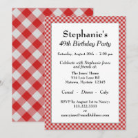 Red Gingham Checks Pattern For All Occasions