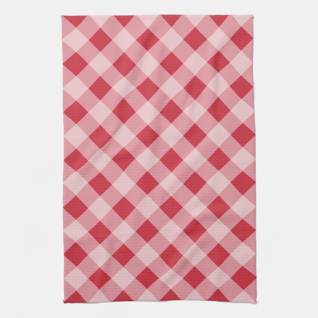 Red Gingham Kitchen Towel (Vertical)