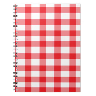 Red Gingham Notebook