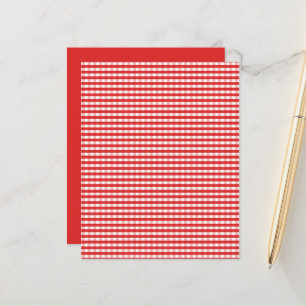 Red Gingham Pattern