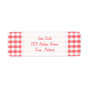 Red Gingham Pattern